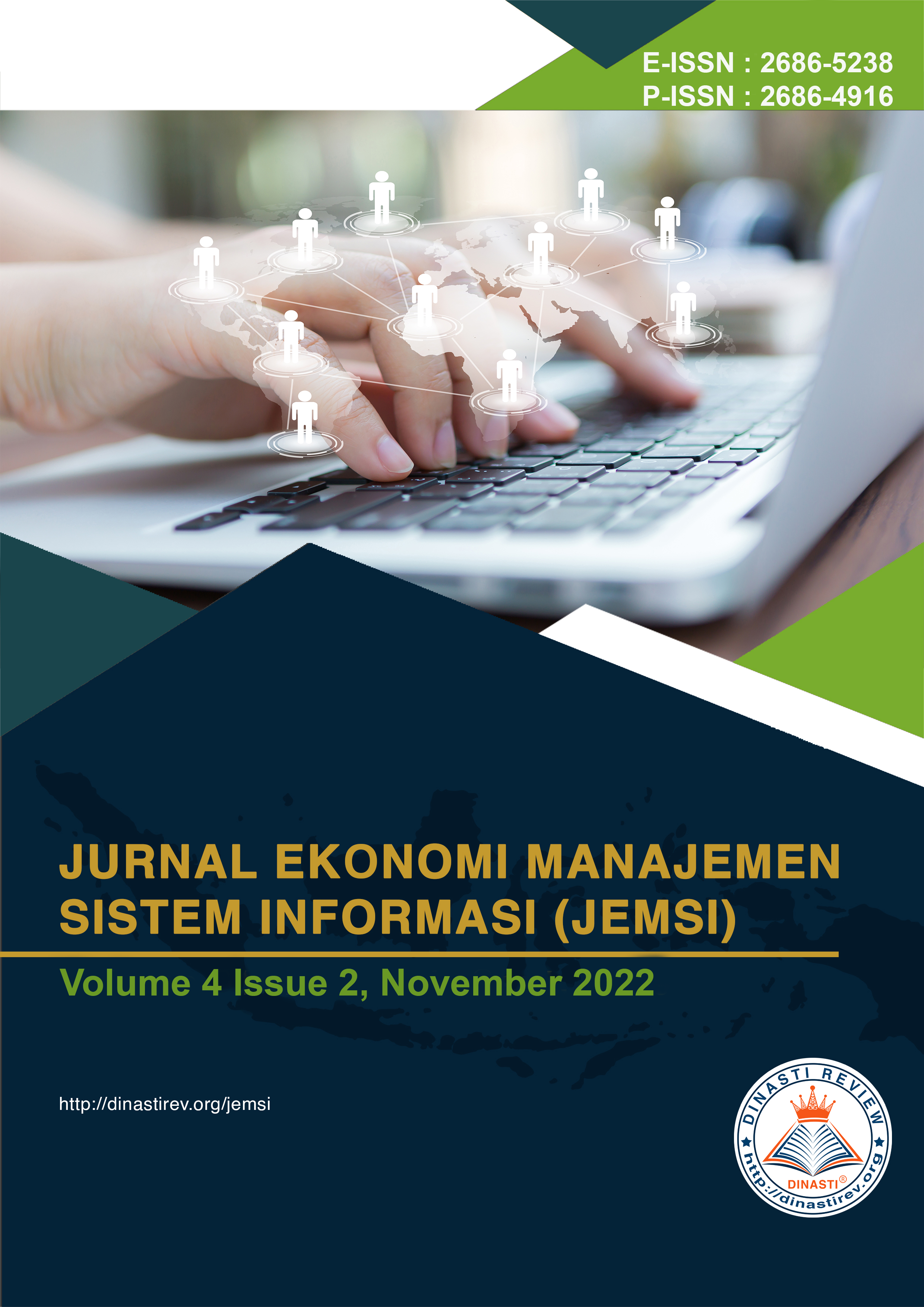 					View Vol. 4 No. 2 (2022): Jurnal Ekonomi Manajemen Sistem Informasi (November - Desember 2022)
				