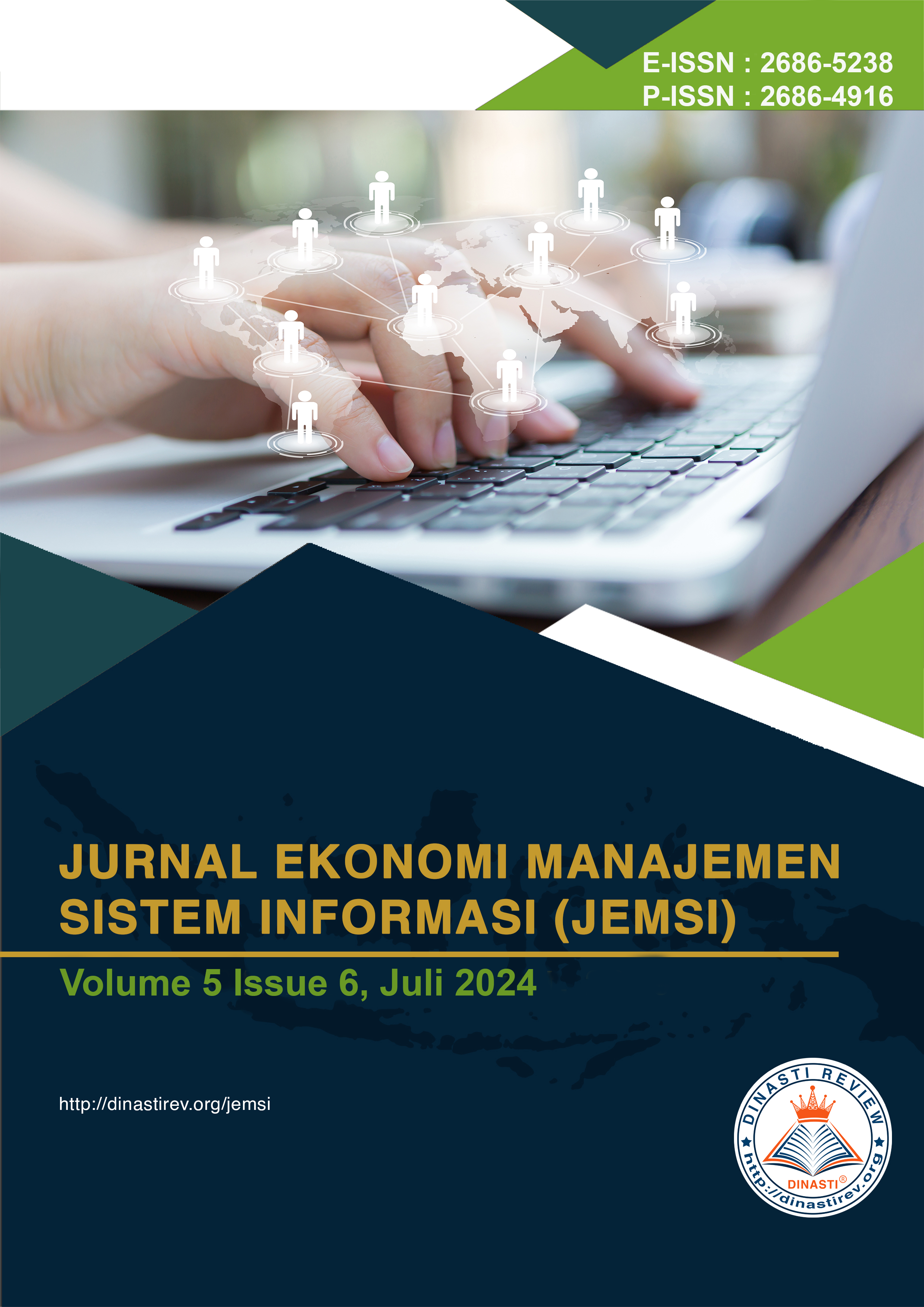					View Vol. 5 No. 6 (2024): Jurnal Ekonomi Manajemen Sistem Informasi (Juli - Agustus 2024)
				